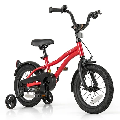 Bicycle for Kids with Adjustable Seat Bell and Reflectors for Visibility