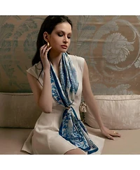 Toile - Long Silk Scarf for Women