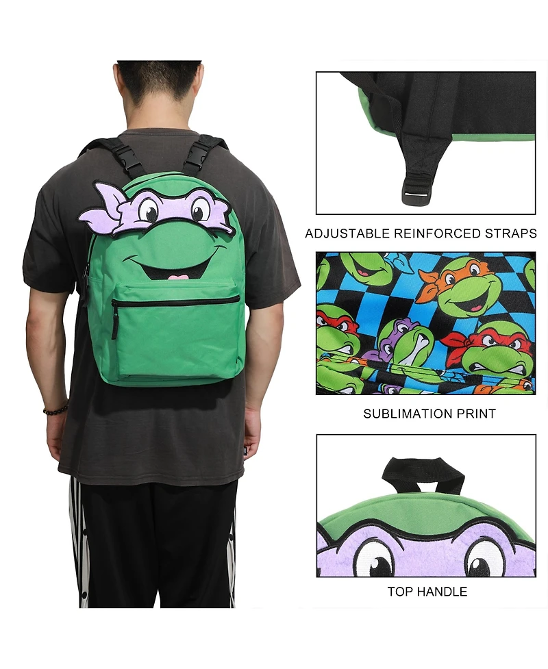 Teenage Mutant Ninja Turtles Interchangeable Characters 16.5" Reversible Backpack