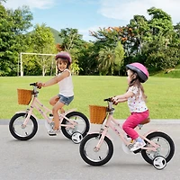 Kids Retro Bike with Adjustable Height and Basket Fun and Stylish Bicycle