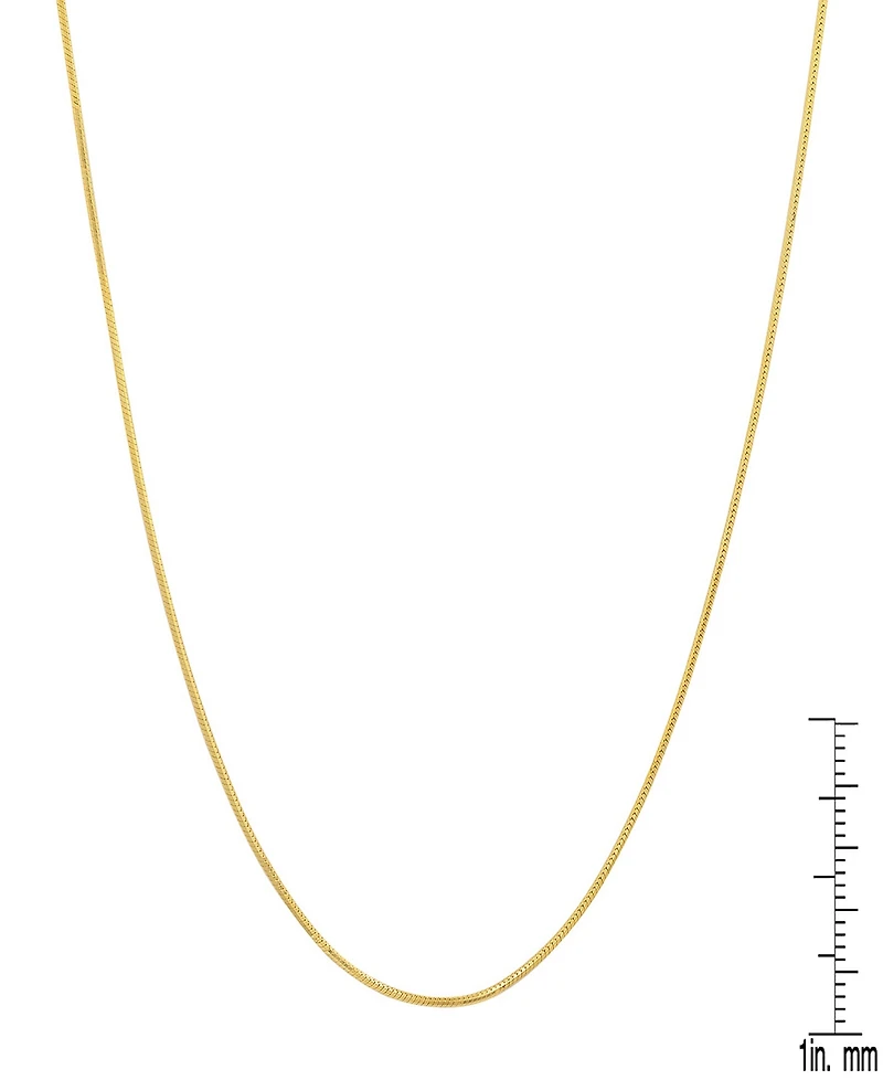 Steeltime Women's 14K Gold Plated Snake Chain Necklace