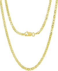 Steeltime Unisex 14K Gold Plated Mariner Superflat Necklace