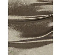 Xscape Plus Asymmetrical-Neckline Long Sheath Dress