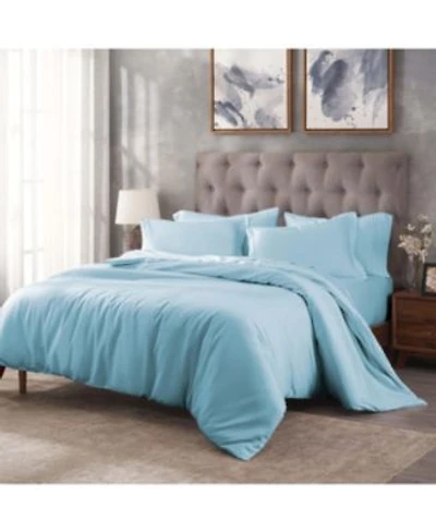 Superior Egyptian Cotton 400 Thread Count Solid Luxury Duvet Cover Set