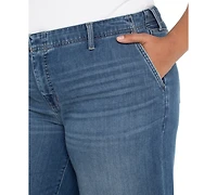 Liverpool Los Angeles Plus Weekender High-Rise Wide-Leg Jeans