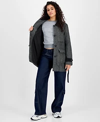 Steve Madden Women's Belted Single-Breasted Jacket