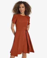 Calvin Klein Women's Short-Sleeve Fit & flare Dress