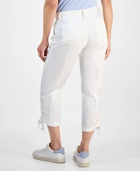 Style & Co Petite Mid-Rise Tie-Hem Capri Pants, Exclusively at Macy's