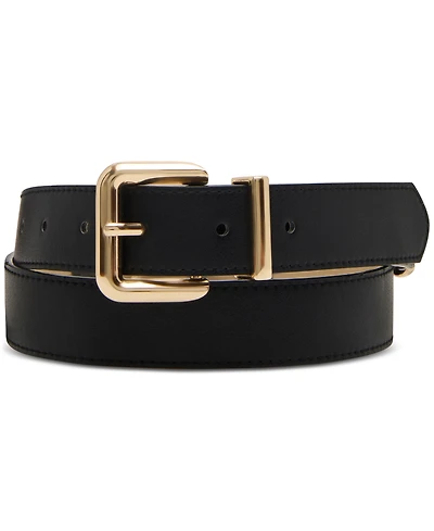 Steve Madden 1.18" Smooth Faux-Leather Belt