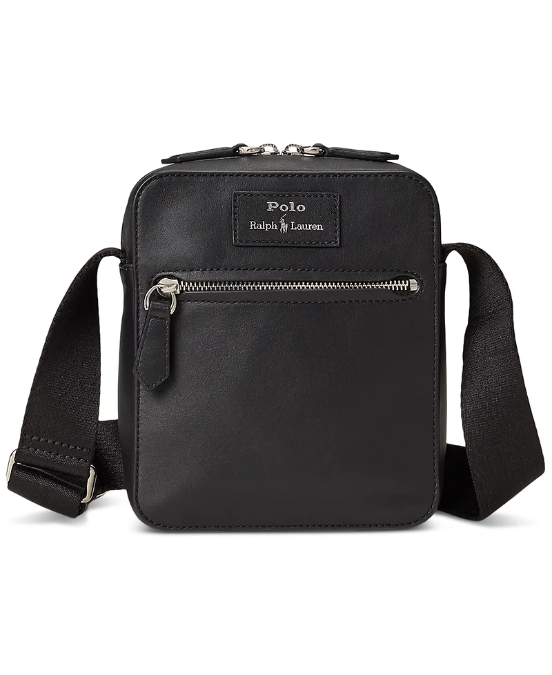 Polo Ralph Lauren Men's Smooth Leather Crossbody Bag