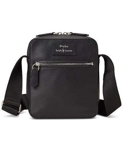 Polo Ralph Lauren Men's Smooth Leather Crossbody Bag