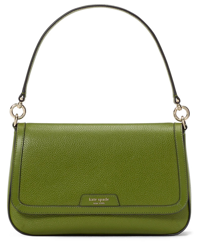 Kate Spade New York Hudson Pebbled Leather Flap Small Shoulder Bag