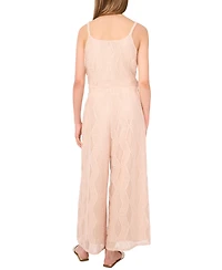 Sam & Jess Women's Sleeveless V-Neck Lace-Mesh Top