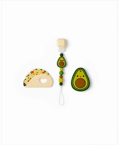 Loulou Lollipop Baby Avocado and Taco Design Soothing Bundle
