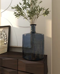 Rosemary Lane Glass 18" Bottleneck Modern Vase