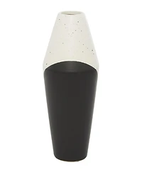 Rosemary Lane Ceramic 12" Block Speckled Contemporary Vase