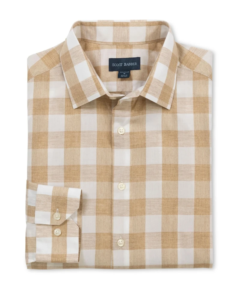 Scott Barber Men's Riviera Poplin Buffalo Plaid