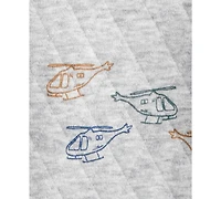 Carter's Baby Boys Helicopter Quilted Hoodie & Pants, 2 Piece Set