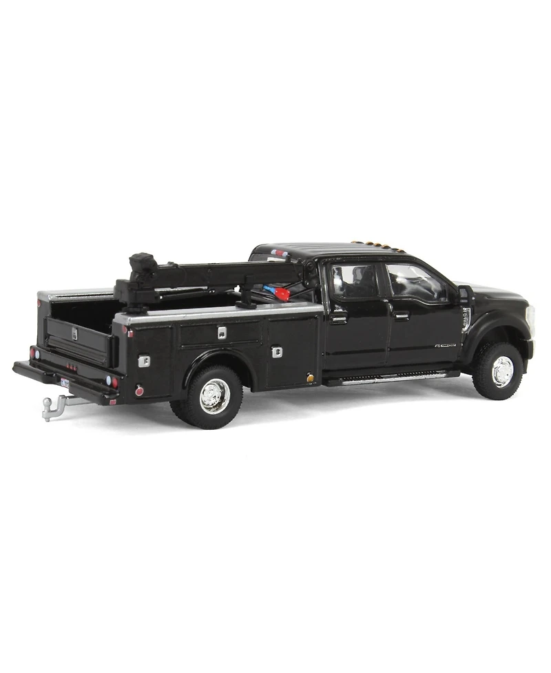 1/64 2020 F-450 Super Duty Dually Service Bed & Crane Black Exclusive 51397-b