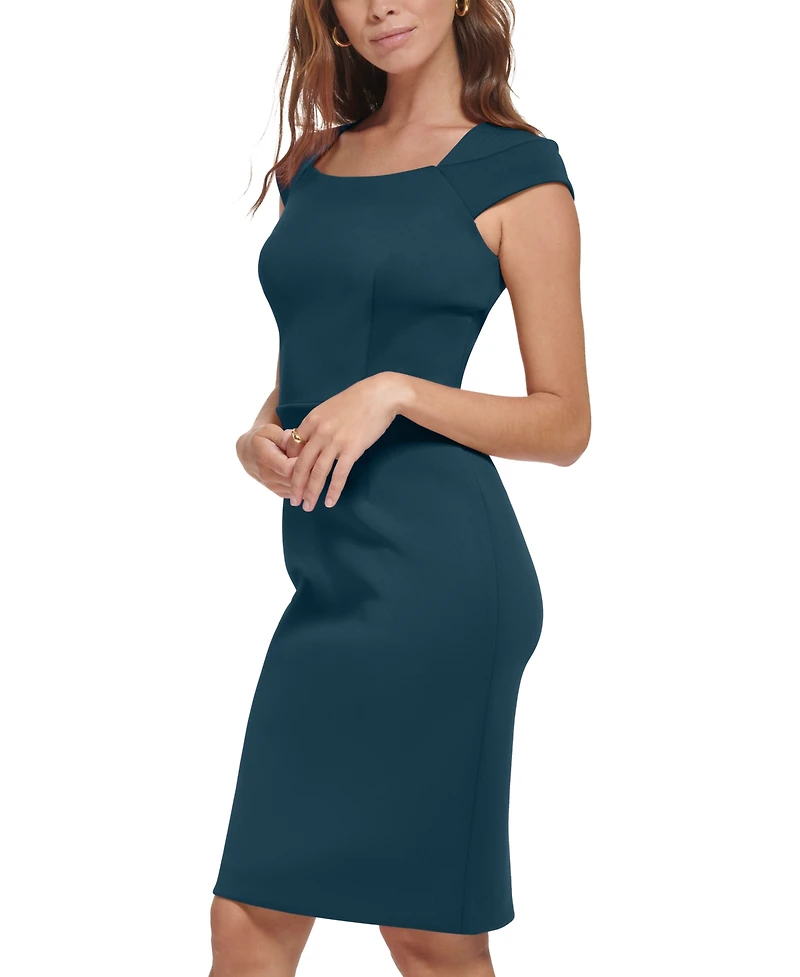 Calvin Klein Women's Short-Sleeve Sheath Dress