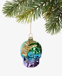 Holiday Lane Eclectic Charm Rainbow Skull Ornament, Macy's Exclusive
