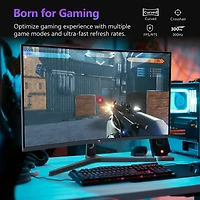 Z-edge UG27H-Black 27 inch 1080P Full Hd 1920 x 1080 300 Hz 1 ms Curved Gaming Monitor, 16.7 Million Display Colors, FreeSync, Ultra-Slim Beze
