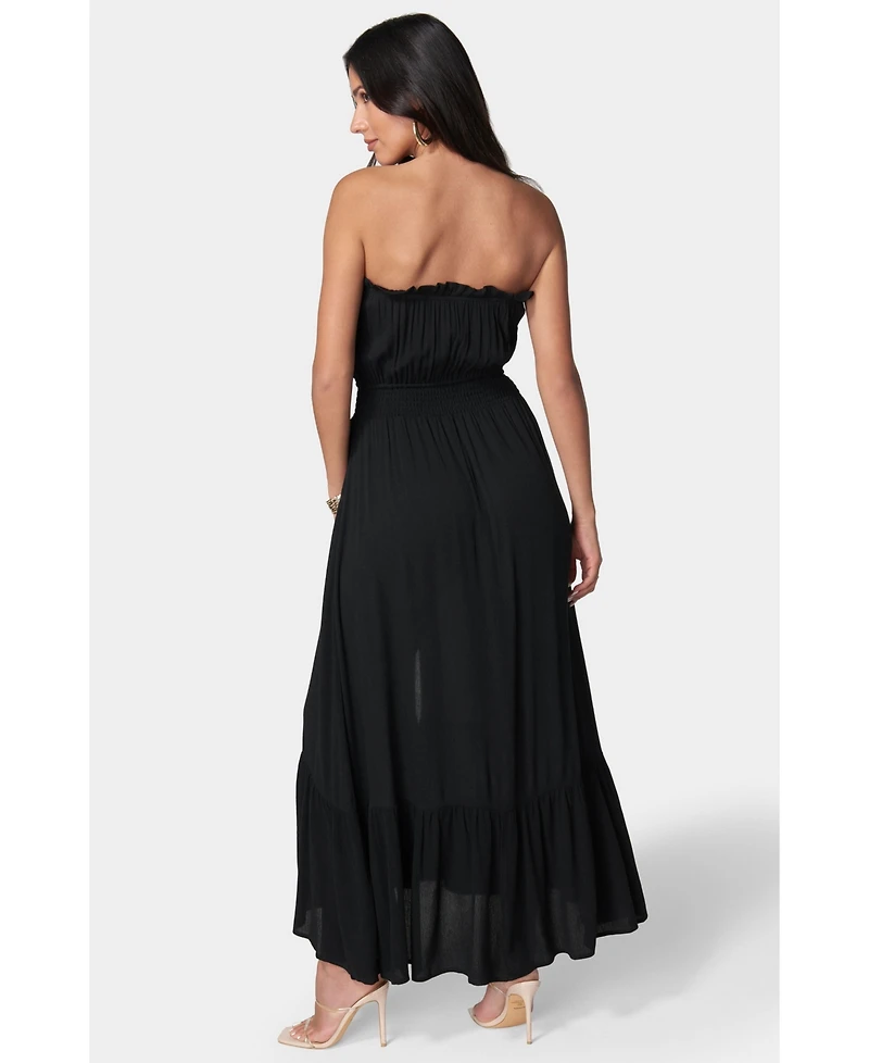 Bebe Women's Strapless Maxi Dress