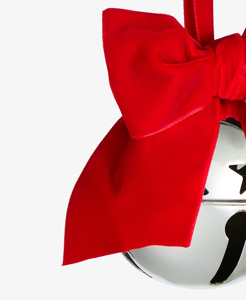 Holiday Lane Christmas Cheer Bow-Trim Bell Ornament, Macy's Exclusive