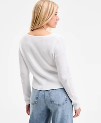 On 34th Women's V-Neck Button-Front Cardigan, Exclusively at Macy's