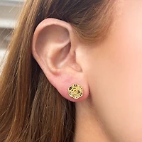 The Lovery Gold Rose Stud Earrings 14K Gold