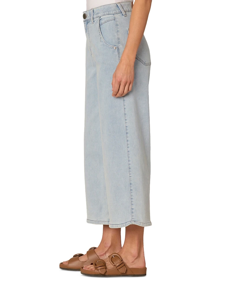 Democracy Women's AbSolution Skyrise Cropped Wide-Leg Jeans