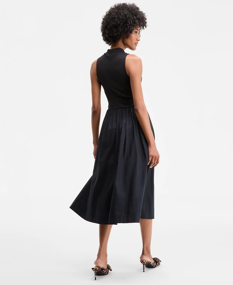 On 34th Women's High-Neck Sleeveless Midi Dress, Exclusively at Macy's