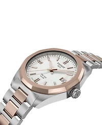 Tissot Women's Swiss Prc 100 Solar Two-Tone Stainless Steel Bracelet Watch 34mm