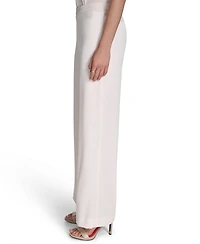 Halston Women's Soft Suiting Wide-Leg Pull-On Pants