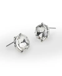 Steve Madden Punk Romance Stone Stud Earrings