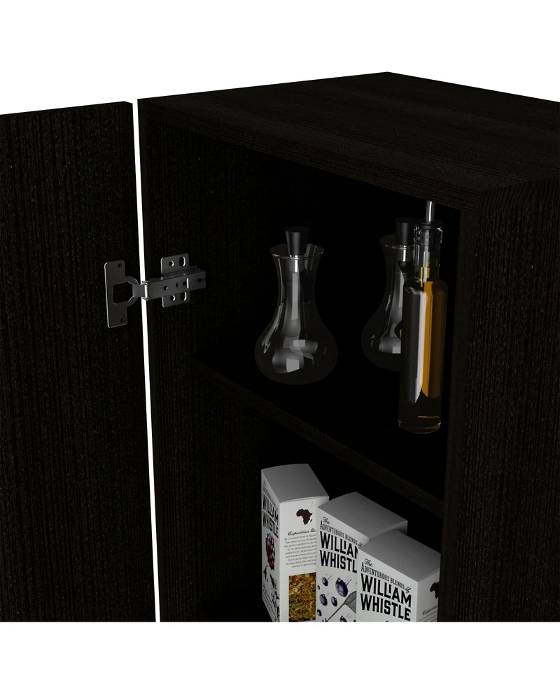 Depot E-shop Uluru Kitchen Pantry, Single Door Cabinet, Four Interior Shelves