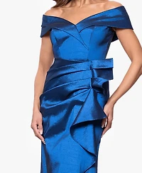 Xscape Petites Sweetheart-Neck Long Sheath Dress