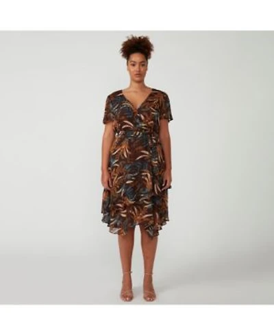 Dream Glow Faux Wrap Dress