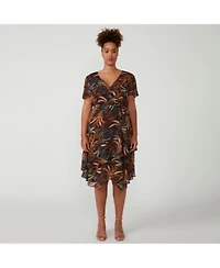 Dream Glow Faux Wrap Dress