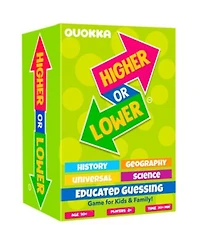 Quokka Board Game For Kids Family Card Game For Kids Adults Higher Or Lower Guess Fun Questions Easy To Learn 2 Players
