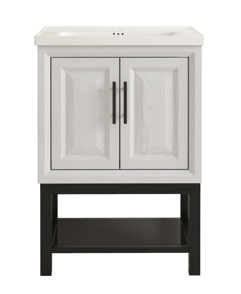 24"Bathroom Vanity with Ceramic Undermount Sink