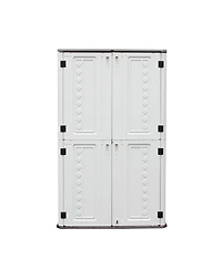 Mondawe American Style 2-Tier Outdoor Storage Cabinet