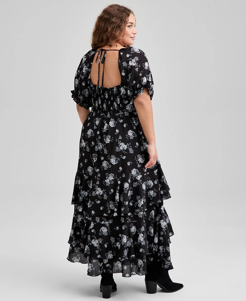And Now This Trendy Plus Puff Sleeve Dress, Macy's Exclusive
