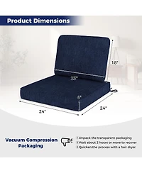 Slickblue 2-Pack Outdoor Patio Cushion Set with Removable Covers
