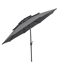 3-tier Vented Patio Umbrella with Push Button Tilt