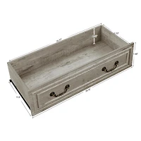Modern White 5 Drawer Dresser Bathrooom Cabinet Ample Storage Wide Chest of Drawers