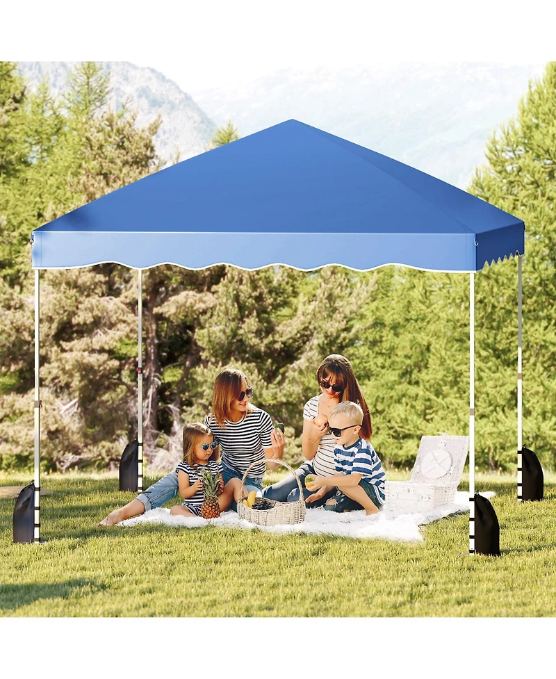 Foldable Pop-up Canopy Tent with Wheeled Carry Bag for Easy Outdoor Setup
