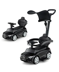 3-in-1 Mercedes Benz Ride-On Toddler Sliding Car with Push Handle