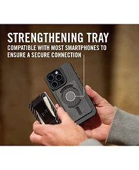 The Ridge Men's Ridge Wallet For Magsafe - Burnt Titanium - Cash Strap