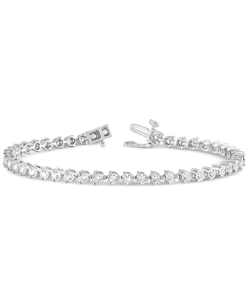 Forever Grown Diamonds Lab Grown Diamond Tennis Bracelet (2 ct. t.w.) in Sterling Silver
